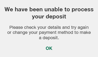 Reached a Deposit Limit